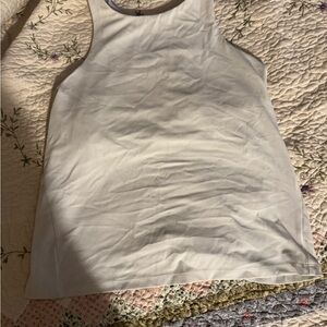 Women's White Sleeveless Top